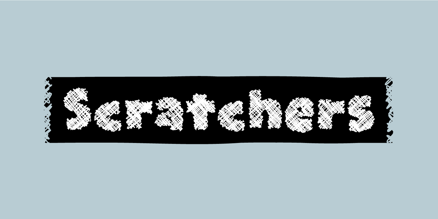 Scratchers Font preview